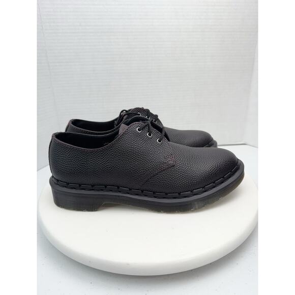 DR. MARTENS 1461 Womens Size 8 Pebble Grain Oxblood Brown Derby  Loafers Shoes - Picture 5 of 11